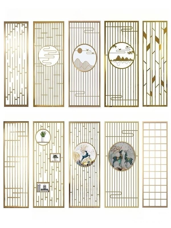 Metal Frame Structure Decorative Partitions Panels Screen Partitions